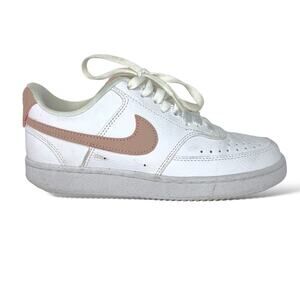 Nike 6 Womens Court Vision Low Next Nature Sneaker Shoes White Pink *flaw